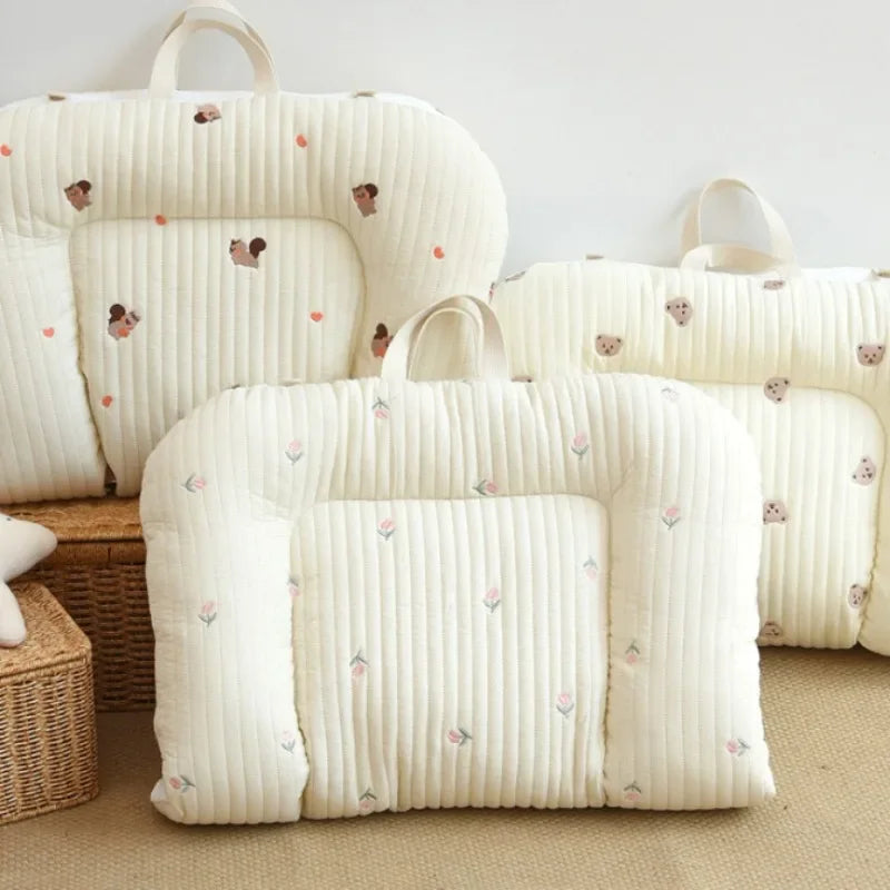 matelas bébé coton oiseaux motif doux confortable portable ans