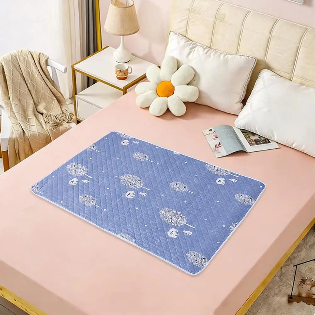tapis fleuri bleu clair moderne doux anti décubitus coton polyester lit chambre bébé tout