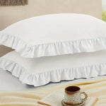 coussin blanc ruché classique enveloppe 100 polyester 50x66 50x75 opacité
