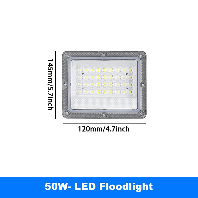 projecteur led gris moderne ip66 220v 50w 100w 200w 300w 500wextérieur
