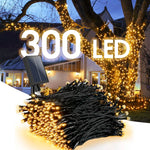 guirlande lumineuse solaire 32m led rgb moderne clips noir