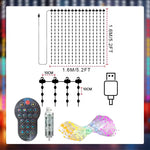 rideau lumineux led multicolore waterproof synchronisation musicale diy moderne
