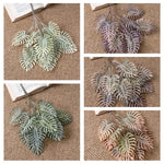 feuilles artificielles vertes modernes décoration intérieure mariage anniversaire baby shower 38.5cm