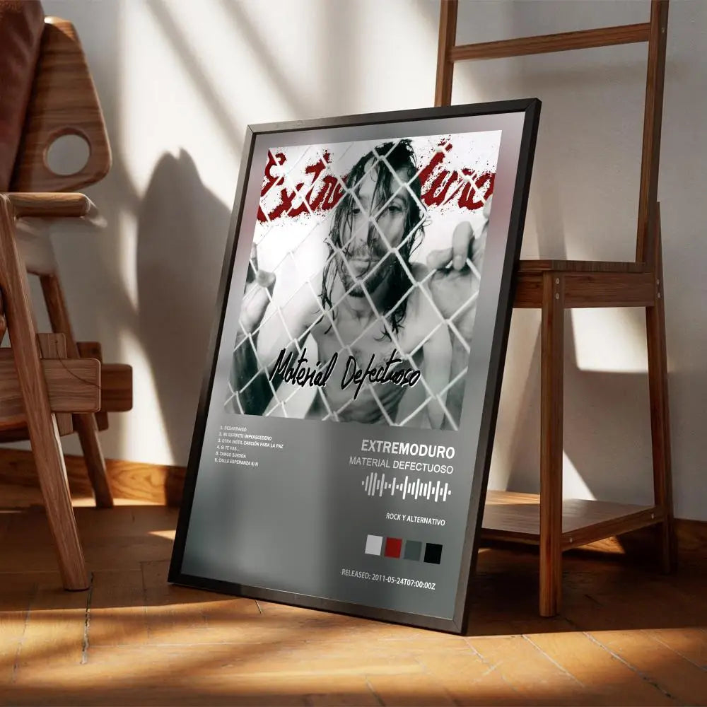 affiche moderne papier noir texte image personnage décoration salon chambre opaque rouleau tube