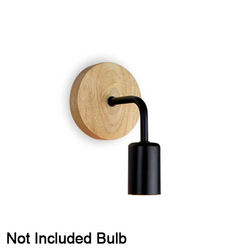lampe murale industrielle moderne bois naturel noir verre opalin éclairage cuisine chambre coucher