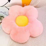 coussin fleur doux moelleux blanc noir vert jaune rose violet moderne enfant 35cm