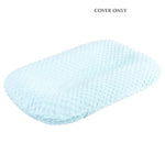 coussin bébé gris bleu clair texturé ultra doux confortable hiver été printemps automne polyestère