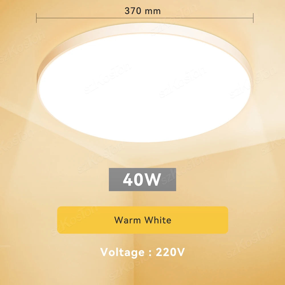 lampe led moderne blanc 220v acrylique abs surface cuisine salon chambre
