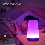 lampe table moderne blanc noir texture bois minimaliste câble alimentation(toucher interrupteur)flux lumineux2492000rgb