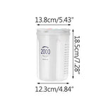 boîtes rangement alimentaire transparentes modernes grilles poignées couvercle mesure