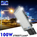 lampe rue led 100w ip65 industrielle noire moderne câble vis fixation aluminium contemporaineextérieur