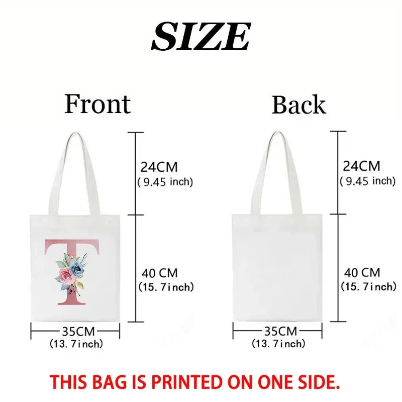 sac main toile chien imprimé moderne blanc poches détachables doux
