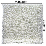 panneau floral decoratif blanc rouge fleurs artificielles toile fond mariage mur fleurs decoratif