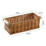 panier rangement tressé bois clair bohème organisation réutilisable respectueux environnement