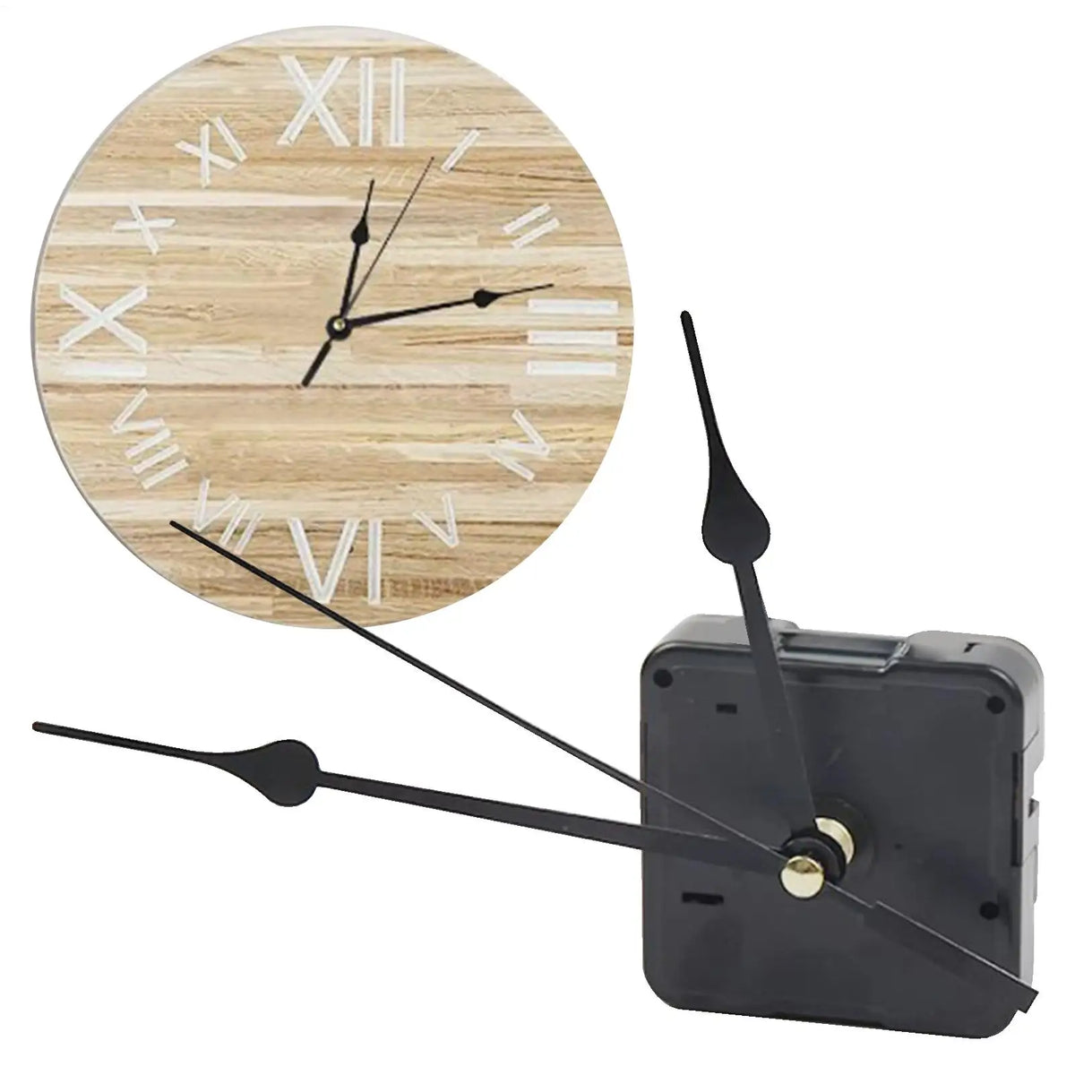 mouvement montre aiguilles noir moderne horloge accessoire décoration intérieur quartz silentieux précision heures contemporain