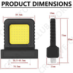 lampe torche led noire jaune rechargeable construction camping 180 lm pratique robuste
