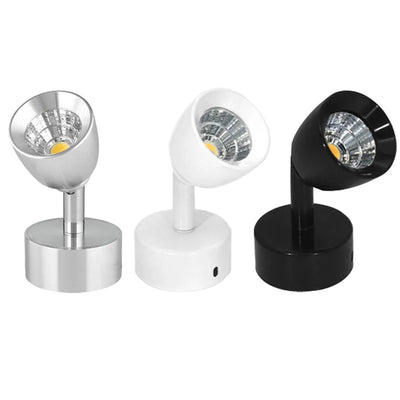 Applique murale LED noire argentée pour chevet moderne