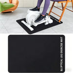 tapis exercice sol antidérapant absorption chocs eva rectangulaire noir elliptical leg mat sport maison