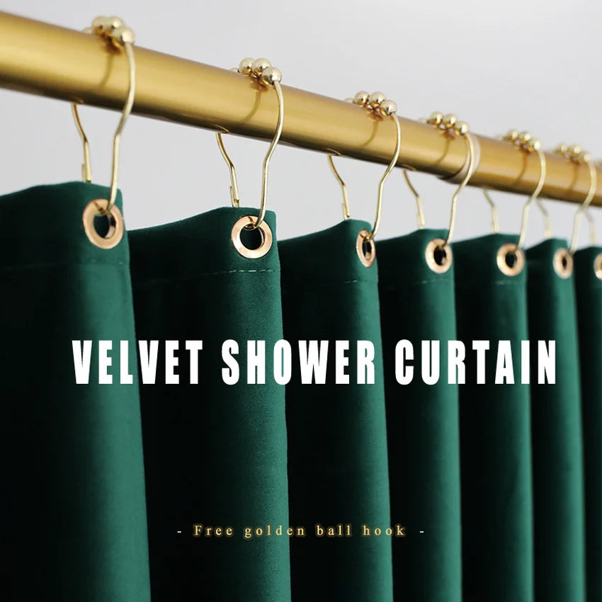 rideau douche moderne uni vert foncé gris marron rose pâle opaque anneaux métalliques double