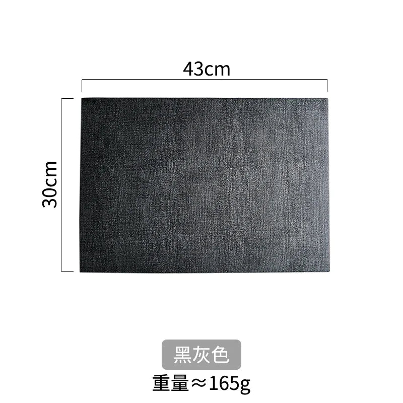 serviettes table rectangulaires toile lin gris bleu marron modernes imperméables