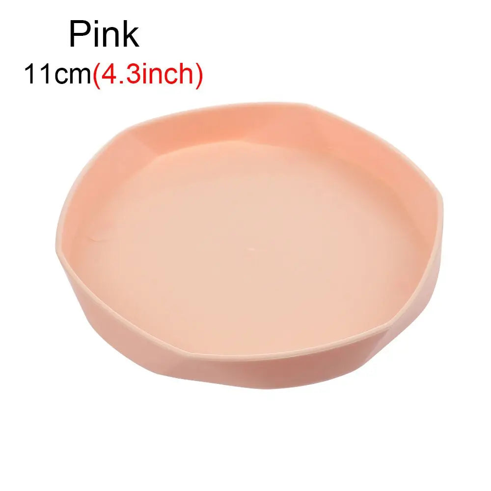 assiettes modernes minimalistes jaune rose blanc vert bleu gris plastique 11cm 14.5cm