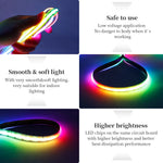 ruban led multicolore 240 led moderne 5v 11w admissible salon