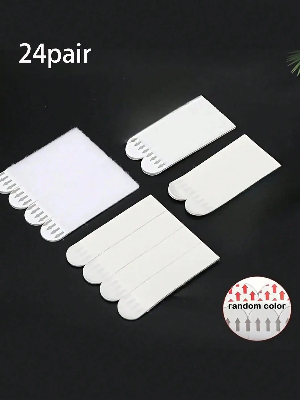 cadre mural support adhésif noir blanc contemporain 48 bandes adhésives 12 paires différentes