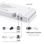 transformateur led 12v blanc moderne adhésif câble us eu indicateur bleu connecteurs dupont