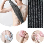 gant bain noir maille fine moderne nettoyage corps antibactérien éponge polyester usage multiple soins
