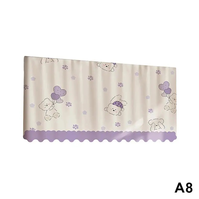 rideau multicolore rayures pois motifs animaux moderne enfant insolite cuisine chambre sans perçage