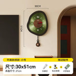 horloges murales modernes vert marron circulaire chiffres blancs pointeurs couleurs opaques fixations