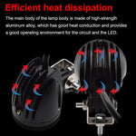 lampe led travail noir moderne ip68 vis cable 6000k éclairage routier atv