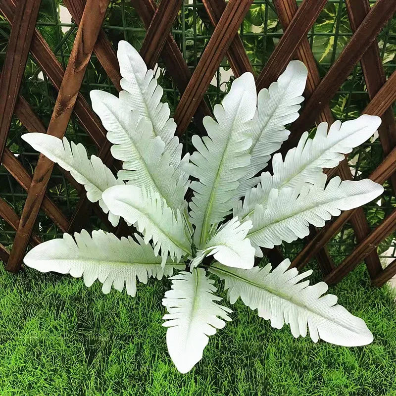 plante verte artificielle feuilles fougère décorative jardin intérieur salon extérieur décoration murale