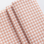 tissu houndstooth orange gris bleu marine vert noir blanc classique résistant couture 100x150cm