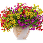 plantes artificielles multicolores fleurs simples modernes decoration exterieure couronne mariage chambre maison festival