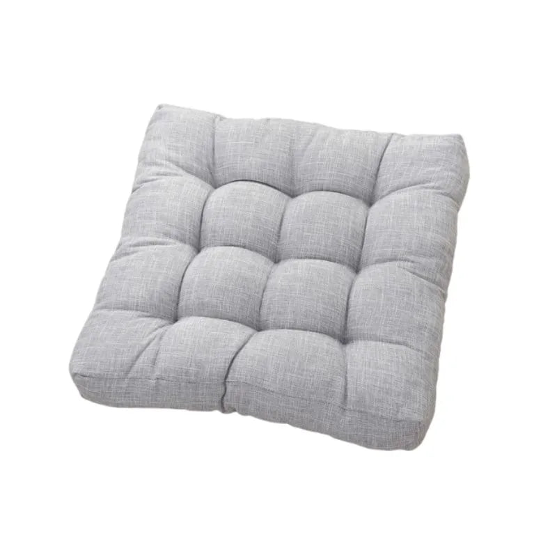 coussin siège rond polyester tissage fin rayé moderne couleur rose clair confortable 45x45cm