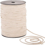 Corde macramé coton tissée main boho 50 100 mètres blanc cassé haute ténacité écologique