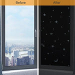 film fenêtre autocollant opaque noir protection uv moderne diy