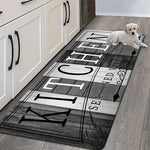 tapis cuisine noir blanc gris résistant anti dérapant moderne rustique 40x60cm 50x80cm