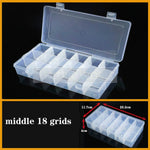 boite rangement plastique transparente compartiments ajustables bijoux petits objets divers