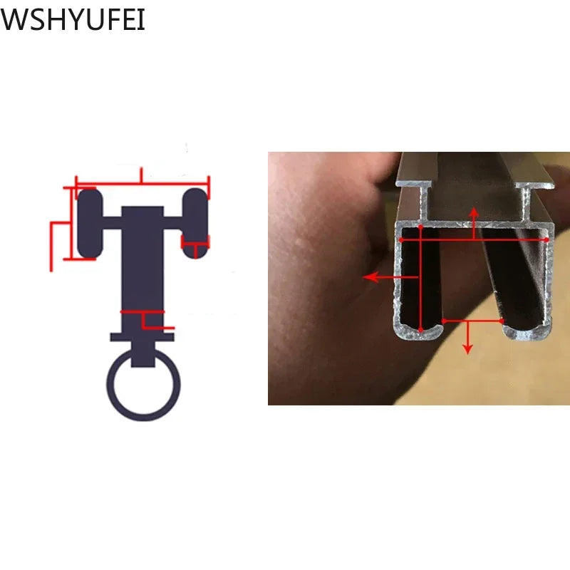 anneau métallique rondelle plastique clips rideau blanc noir rail rideau