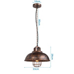 lampe suspendue industrielle or bronze abatjour noir éclairage salon chambre moderne vintage