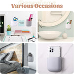 porte télécommande mural blanc moderne adhésif rangement télécommandes outils organisation