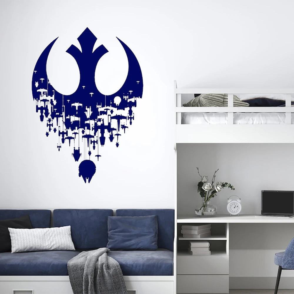Autocollant mural avion personnalisé décoration murale