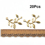 connecteurs métal doré feuilles branches décoration artisanale scrapbooking bijouterie 21 78mm