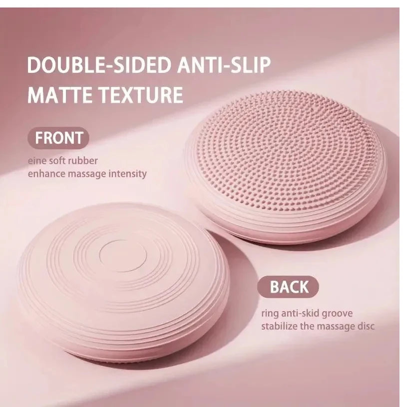 disque massage rose clair texturé surface moderne caoutchouc naturel épais qualité senior absorption shocks