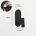 accessoire salle bain adhésif noir moderne porte rouleau papier toilette napkin holder suspension serviettes