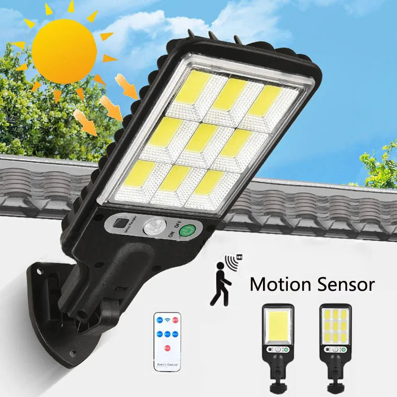 lampe solaire extérieure sensorielle noire moderne ip65 modes auto étanche sécurité