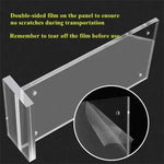 support panneau acrylique transparent moderne base large film double face 100x150mm