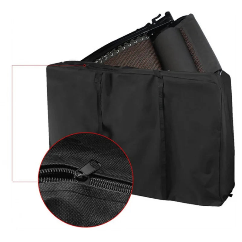 sac rangement polyester réutilisable tables pliantes noir gris utilitaire voyage
